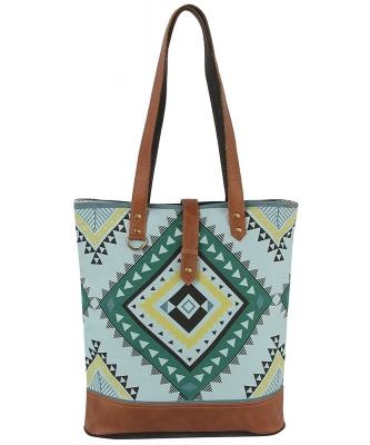 Azteck Tribal Shopper Tote Bag CME001 MULTI 3